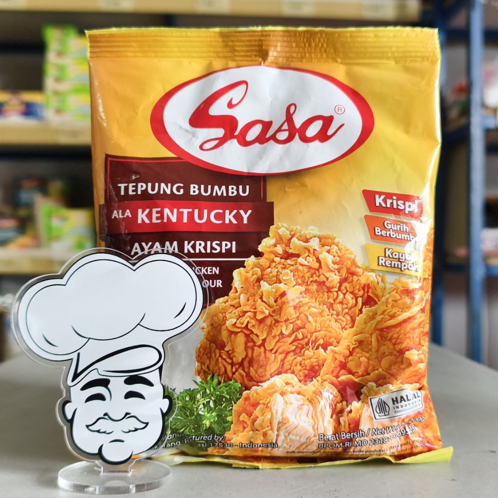 

Tepung Bumbu Ala Kentucky Sasa 200Gr / Tepung Kentaki / Tepung Ayam Krispi