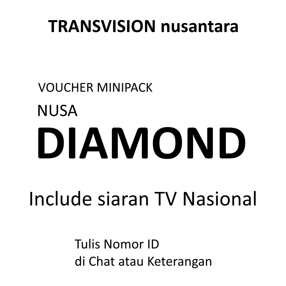 NUSANTARA HD PAKET NUSA DIAMOND
