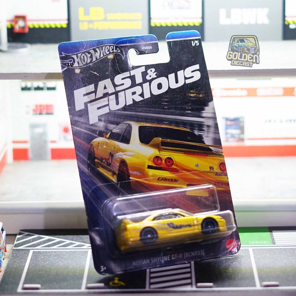 HOT WHEELS FAST & FURIOUS 2024 NIGHT SERIES NISSAN SKYLINE GT-R [BCNR33] R33