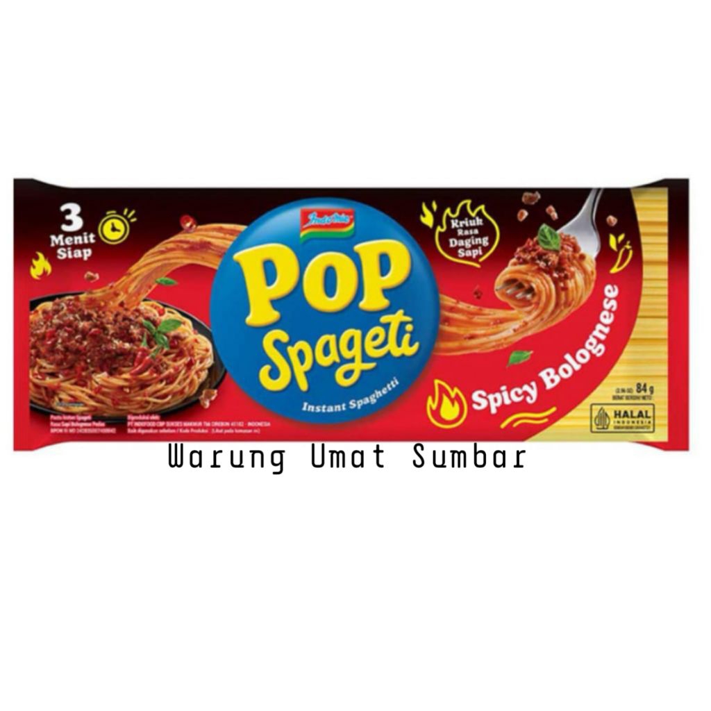 

Indomie Pop Spageti Spicy Bolognese 84gr