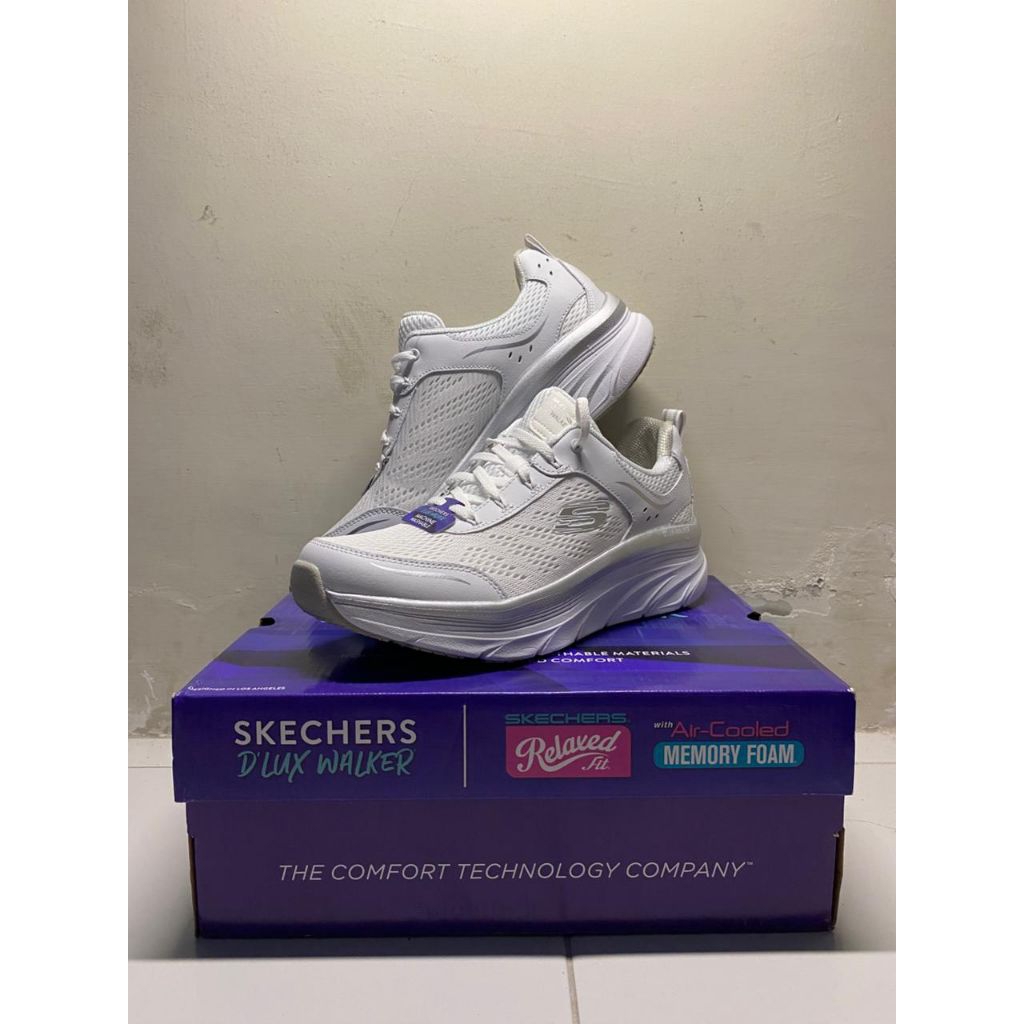 SKECHERS D'LUX WALKER WOMEN'S - WHITE - ORIGINAL