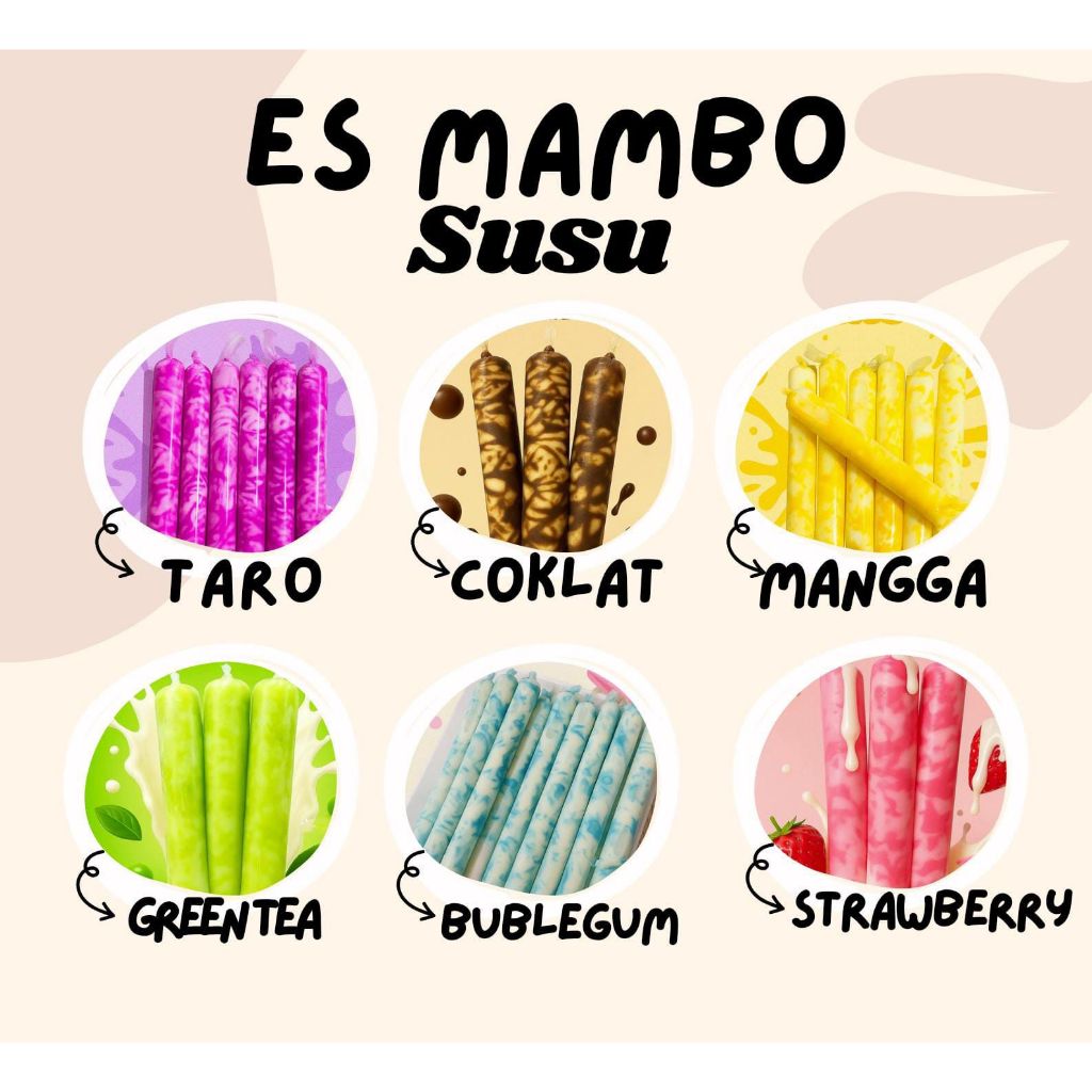 

es mambo susu mix rasa isi 10 batang
