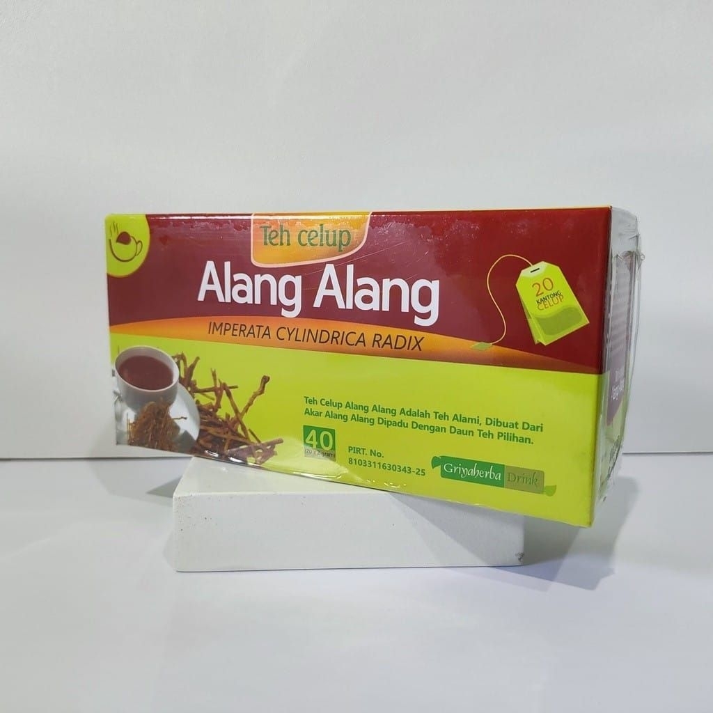 

Teh Alang alang adalah minuman alami yang dibuat dari herbal Alang alang dipadukan dengan daun teh pilihan isi 20 kantong