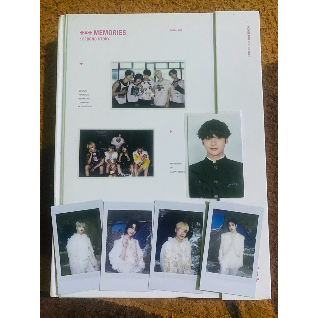 Memories Second Story Tomorrow X Together TXT Photocard Album Soobin Yeonjun Beomgyu Taehyun Huening