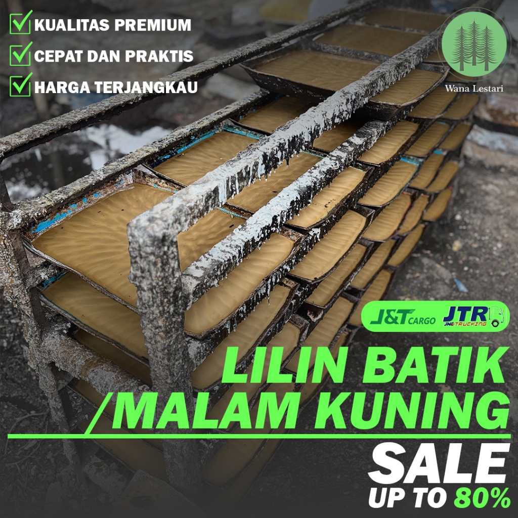 Lilin malam batik kuning - 1 kg