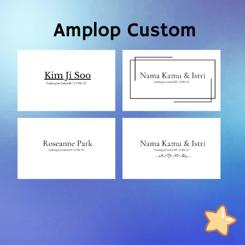 

Amplop Custom Nama 80gsm 50 pcs murah berkualitas