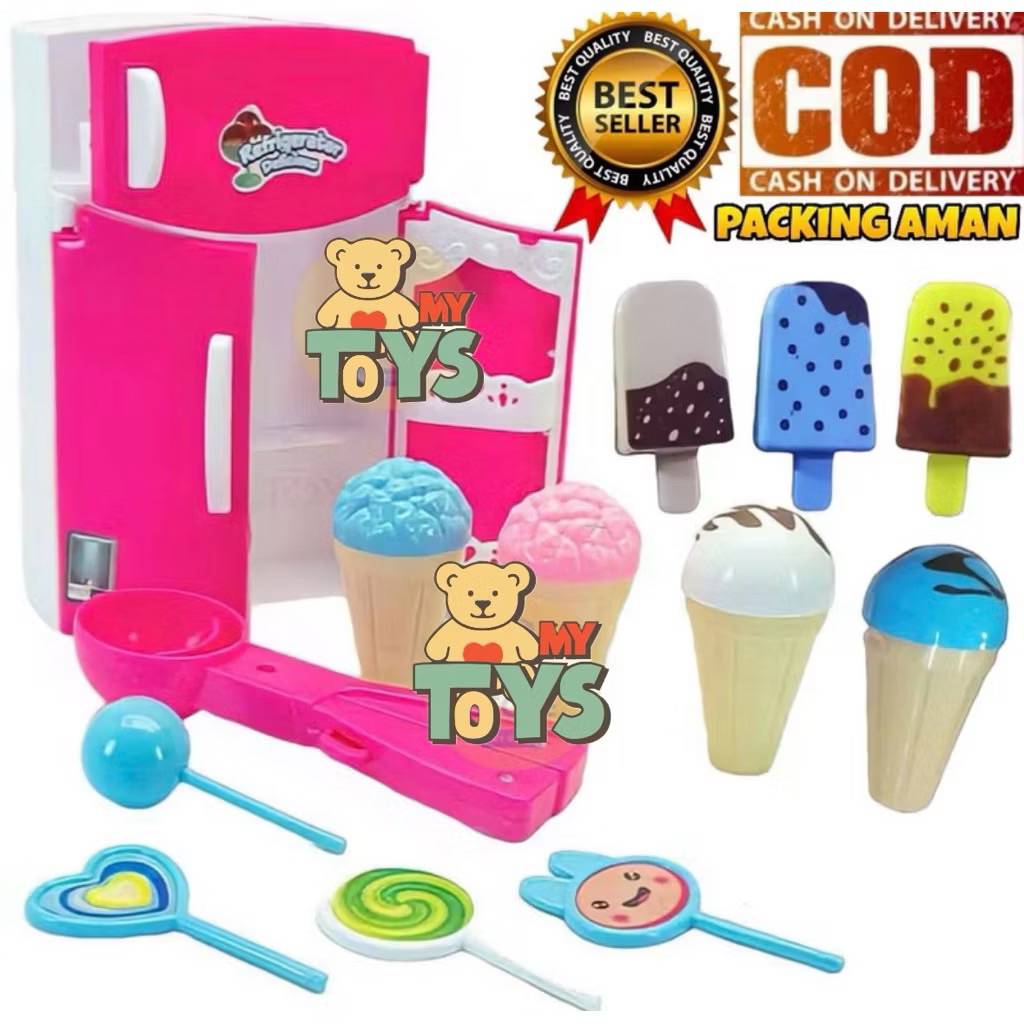 Mainan Anak Kulkas Set Edukasi Anak/Mainan kulkas mini anak