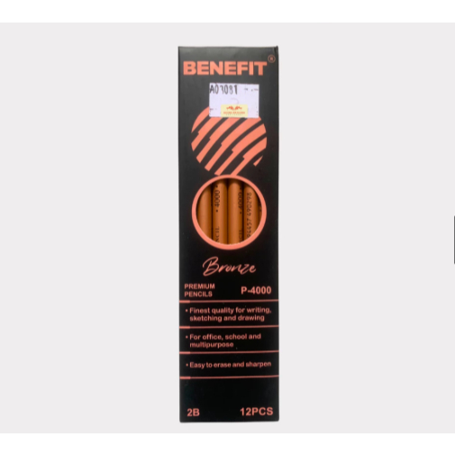 

PACK BENEFIT PENSIL 2B BRONZE P-4000 ISI 12PCS