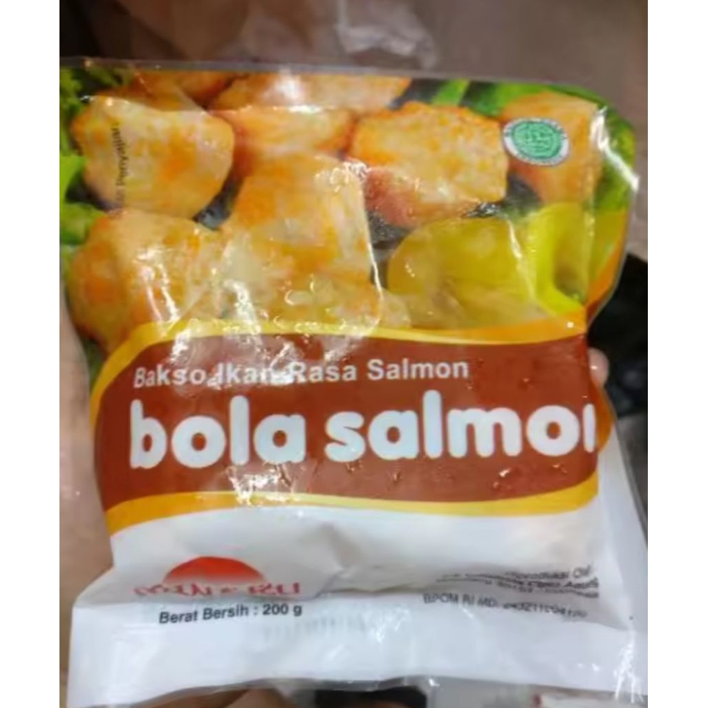 

Minaku Bola Salmon Bakso Ikan Rasa Salmon 500grm Zabir Frozen Food