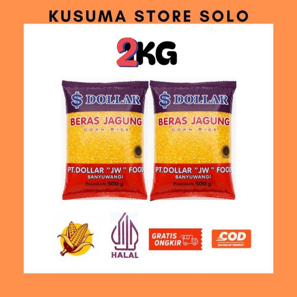 

2KG (4 PCS) Beras Jagung - Beras Diet - Rendah Kalori - Organik