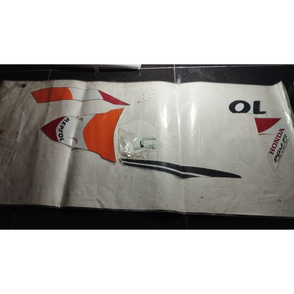 871X0-K07-970ZAl original AHM Astra Honda motor HGP genuine part stripe set r black orange white str