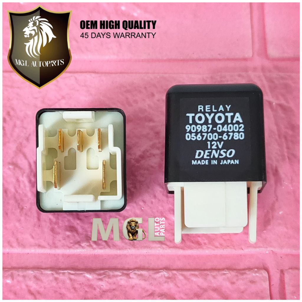 Relay Toyota Hitam AC Kaki 5 12 volt Corolla Soluna Starlet Kijang OEM High Quality
