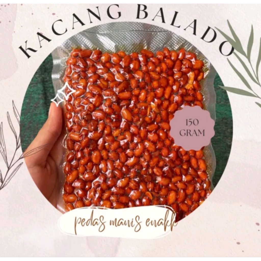 

KACANG BALADO BERAT 150gr II cemilan pedas manis kering