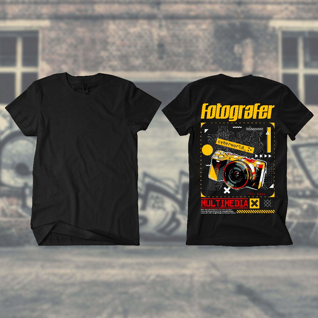 Kaos Desain Grafis Fotografer – Trend Streetwear