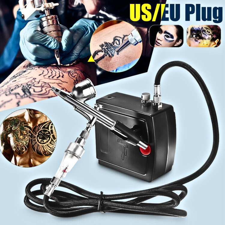 

READY Air Brush Kit Pen Brush Spray Gun Lukis Art Paint Control Tabung Atas Otomatis Stop Double