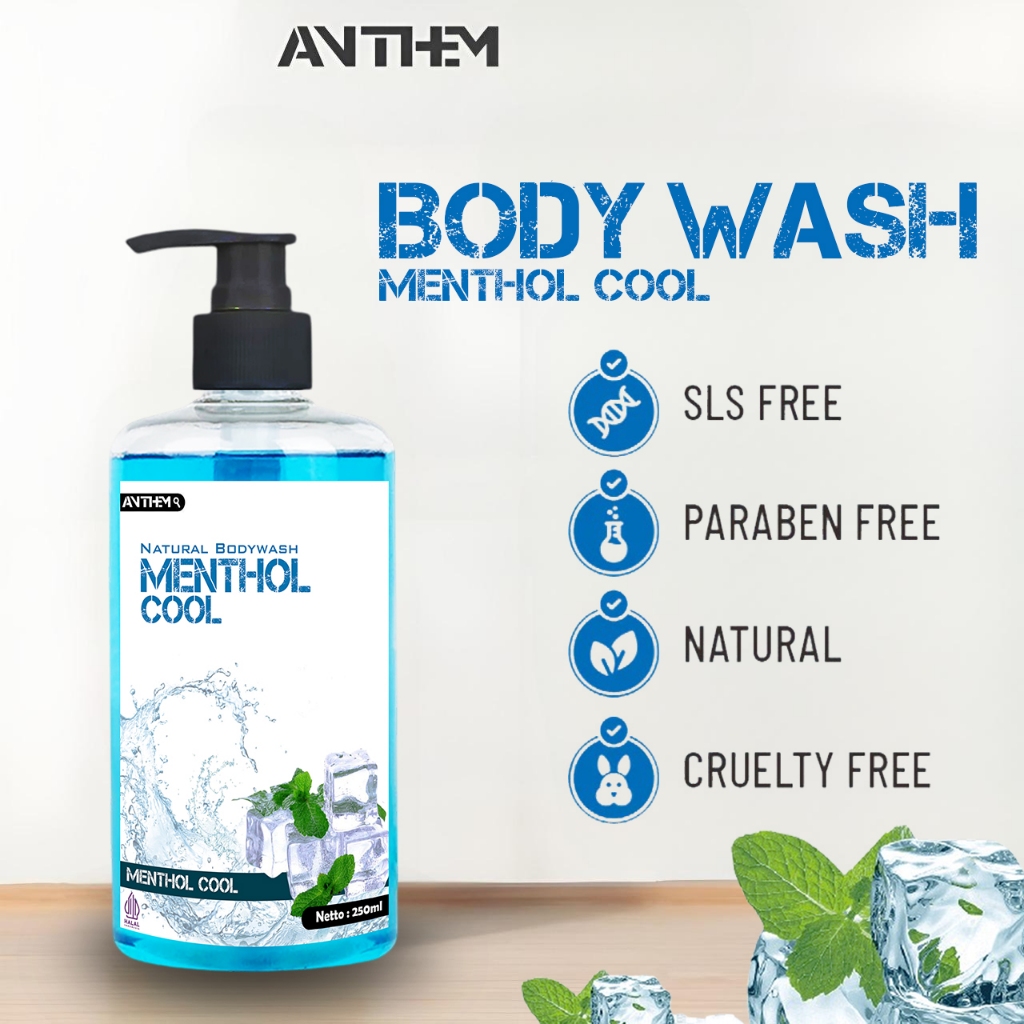 BODYWASH FACIAL MENTHOL COOL  250ML / SABUN MANDI CAIR