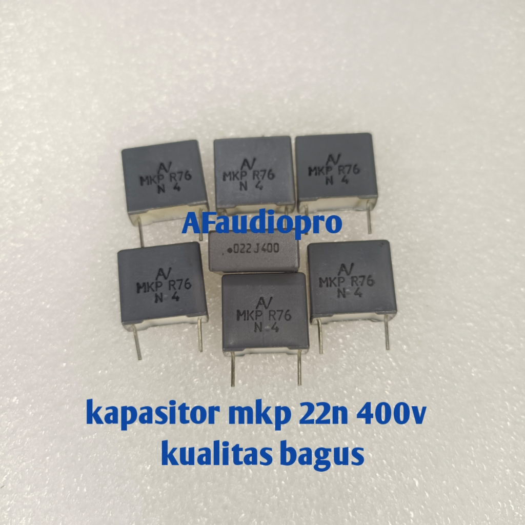 Kapasitor MKP 22n 400v Original Jarak Kaki 10mm