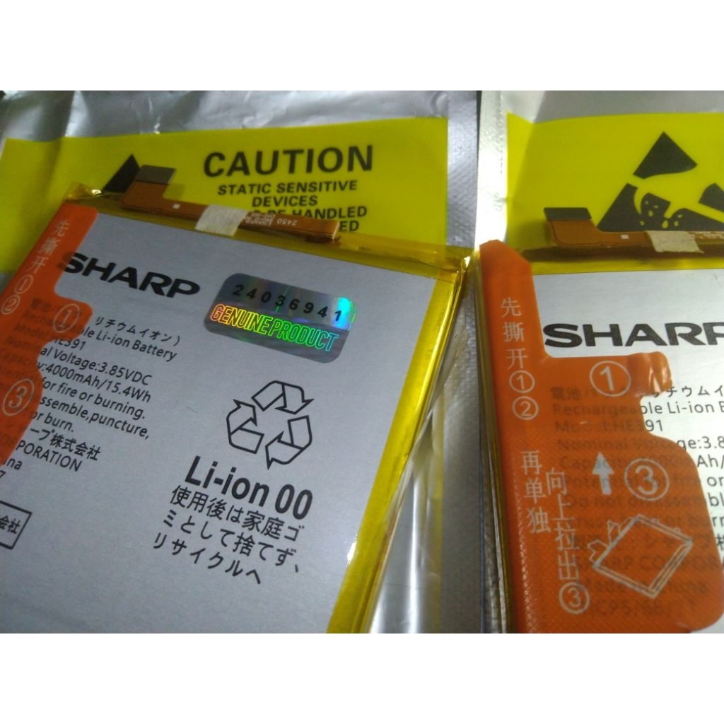 Sharp HE391 HE-391 Original 100% GENUINE Battery Batre Baterai Sharp Aquos Sense 3+ plus Sense 4+ Pl