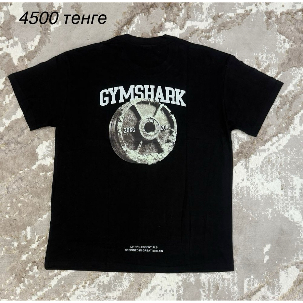 ATASAN PRIA KAOS OLAHRAGA  BAJU GYM GYMSHARK IRON PLATE T-SHIRT PREMIUM