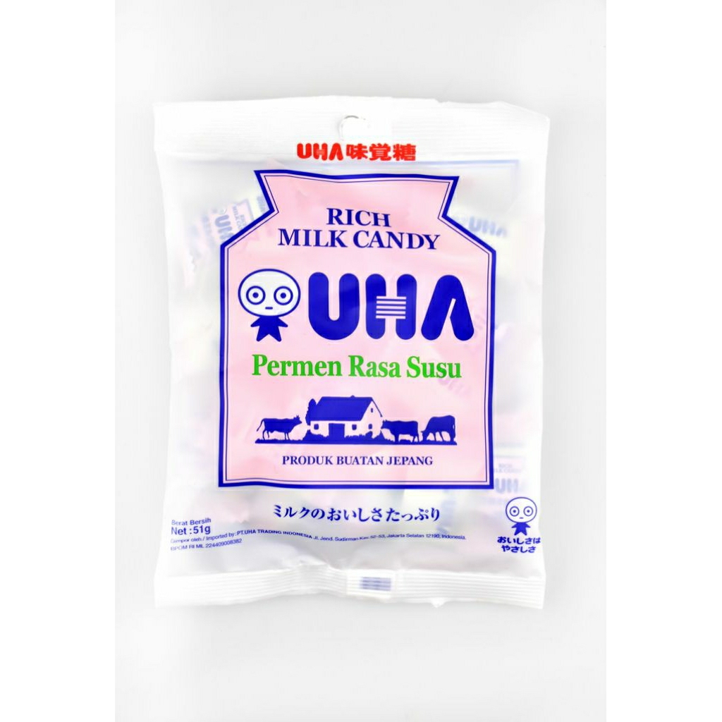 

UHA PERMEN SUSU ORIGINAL isi 51gr