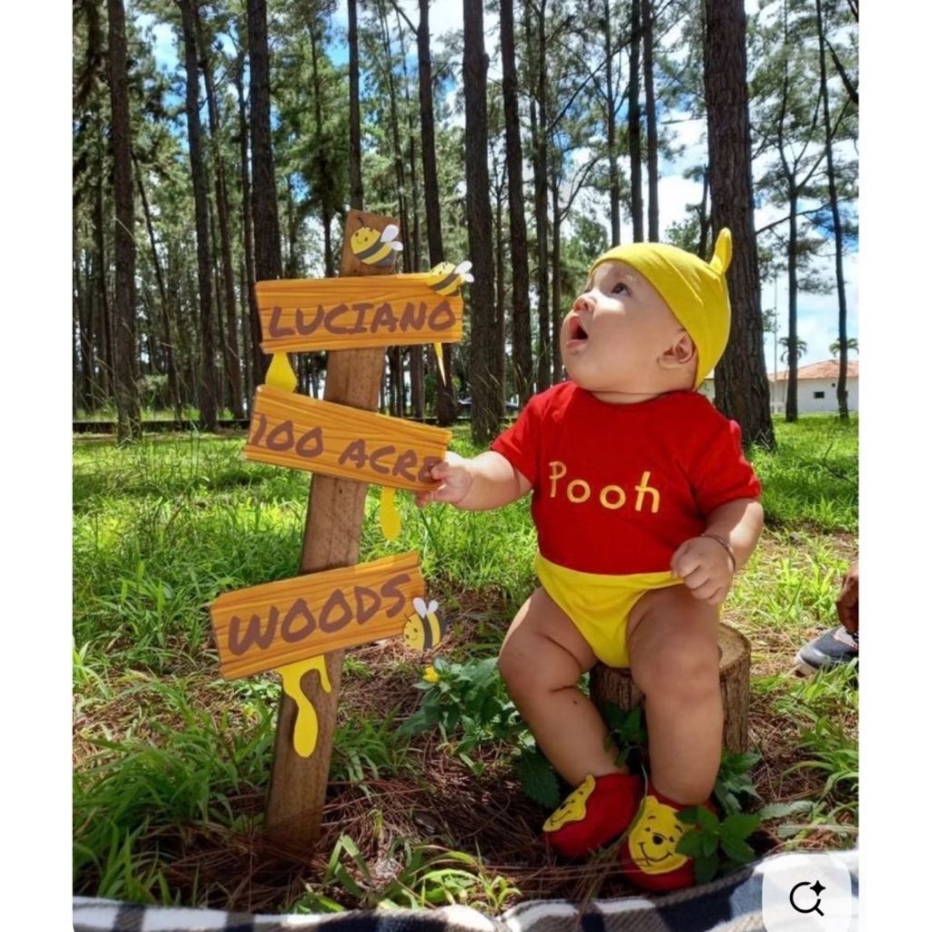 KOSTUM WINNIE THE POOH ANAK/JUMPER POOH ANAK/KOSTUM BAYI/KOSTUM PHOTOSHOOT ANAK