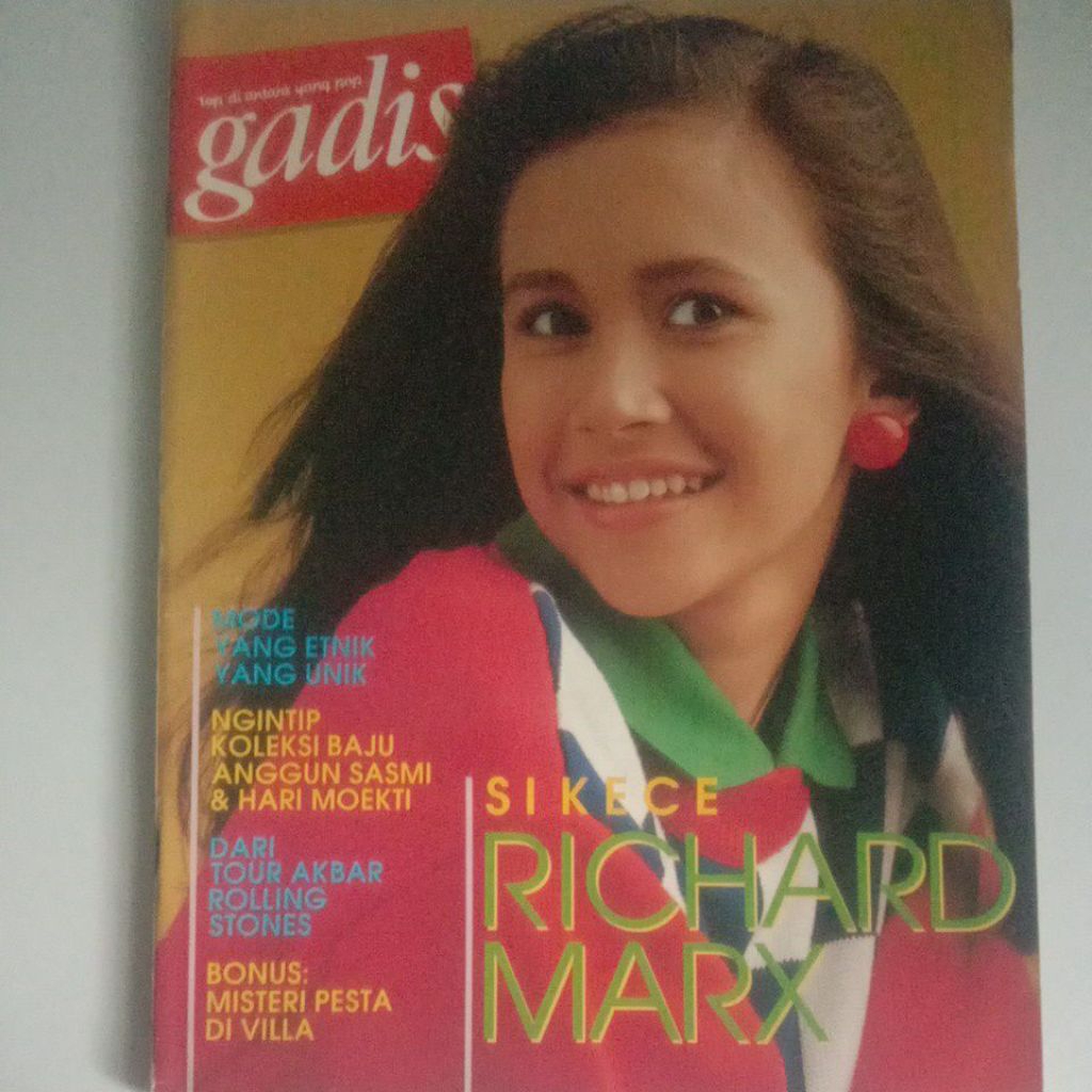 Majalah Gadis Tahun 1989 Cover Cantik Hudayani Asikin (Finalis Gadsam'89)