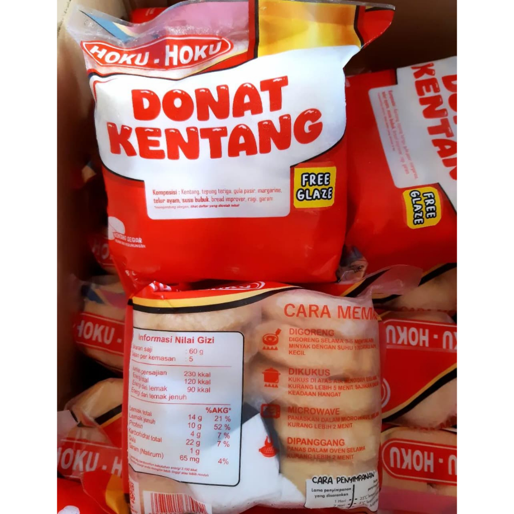 

New Packing Hoku Donat Kentang isi 10