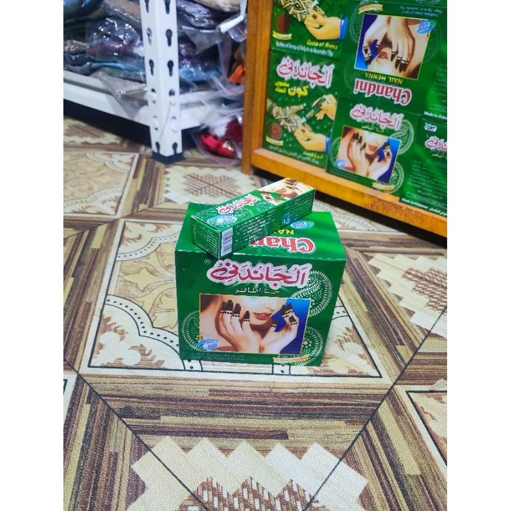 pacar henna hena chandni nail kone besar warna natural