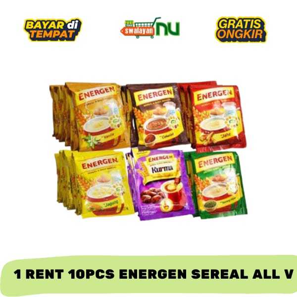 

[10 PCS] Energen Sereal Renteng 25gr - Dapat 1 Renteng