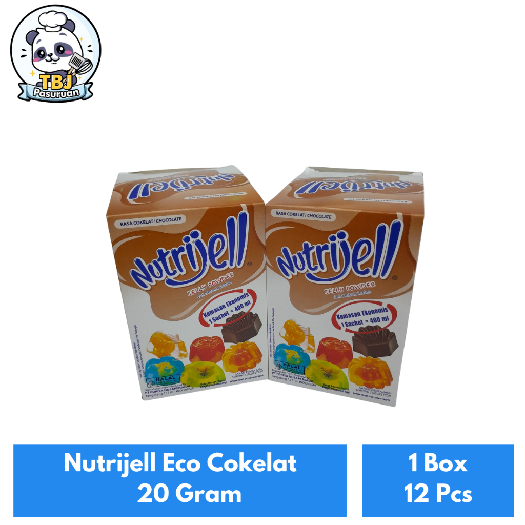 

Nutrijell Eco Cokelat 20 Gram Kemasan 1 Box Isi 12 Pcs