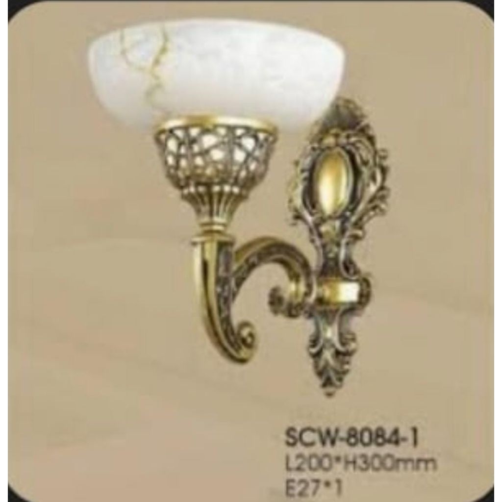 Lampu Dinding Hias Klasik 1 Lampu Ruang Tamu Kamar Tidur Mewah