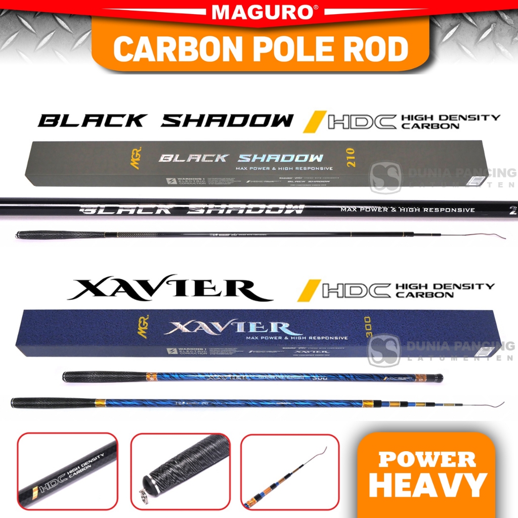 Joran TEGEK MAGURO BLACK SHADOW - XAVIER | Heavy | Galatama | Variasi MEDUSA - MIDAS | Alat Pancing 