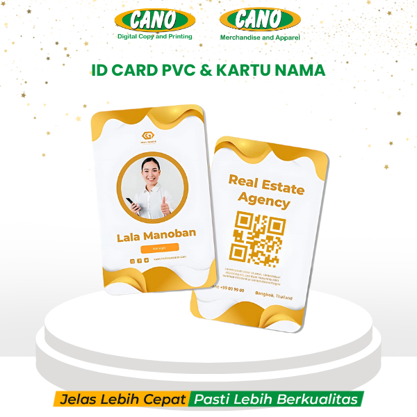 

CANO ID Card PVC | Name Card / Kartu Nama Art Carton Linen Jepang Custom