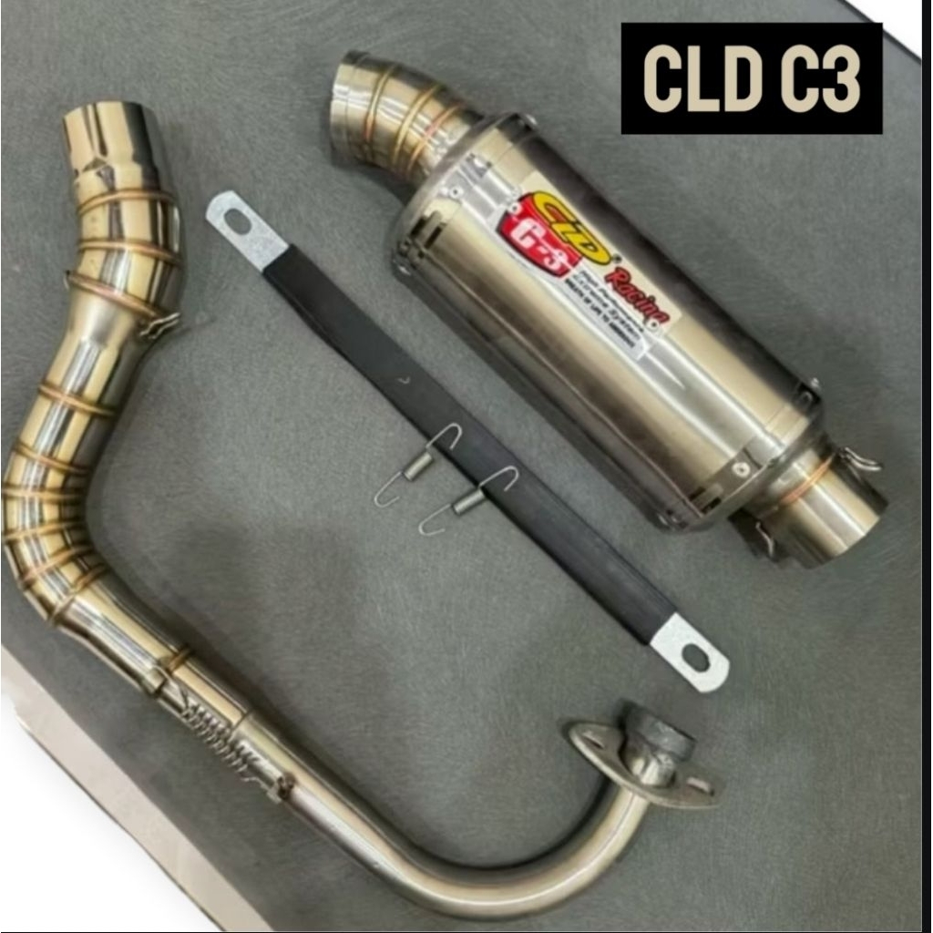 KNALPOT RACING CLD C3 OVAL 20CM KNALPOT RACING CLD C3 MIO SPORTY BEAT SCOOPY VARIO NMAX KNALPOT RACI