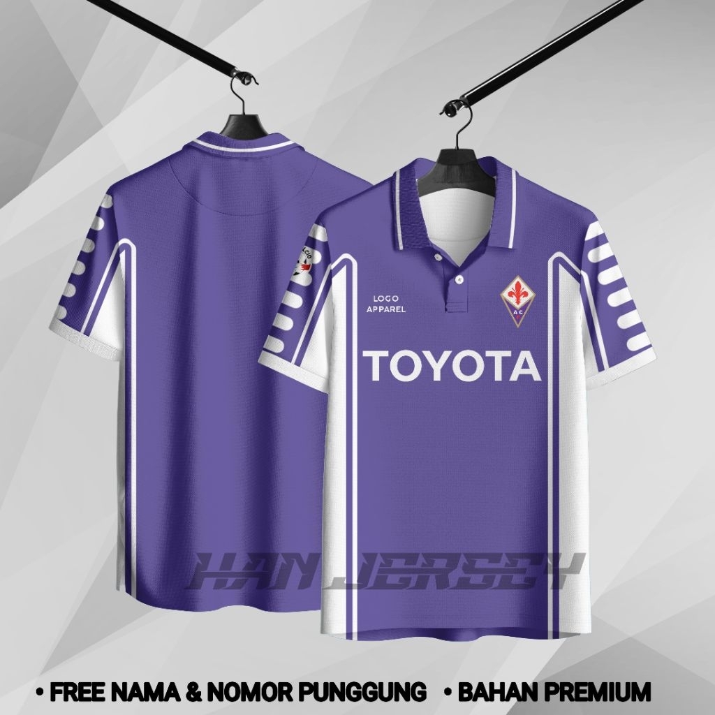 Jersey Bola Fiorentina 2000 Retro Full Printing