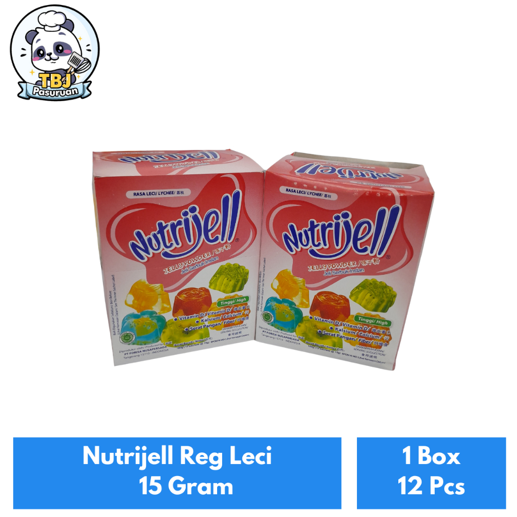 

Nutrijell Reg Leci 15 Gram Kemasan 1 Box Isi 12 Pcs