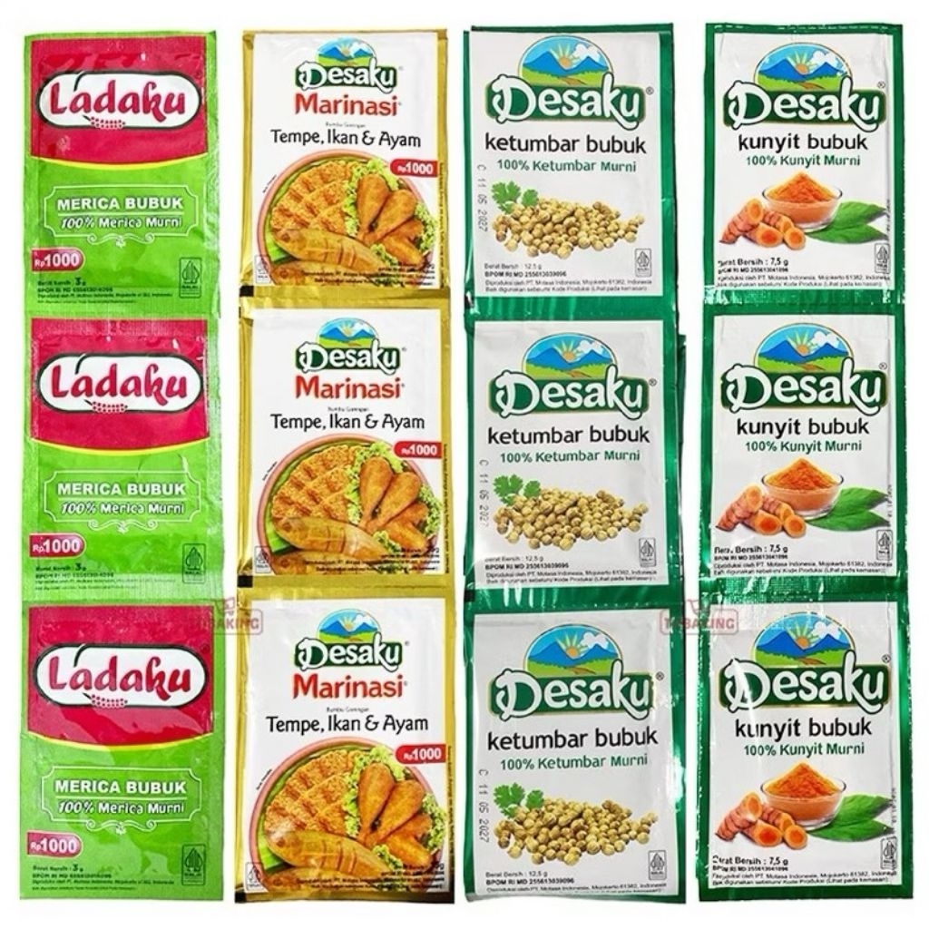 

DESAKU KUNYIT BUBUK/ LADAKU/BUMBU INSTANT KETUMBAR BUBUK MARINASI