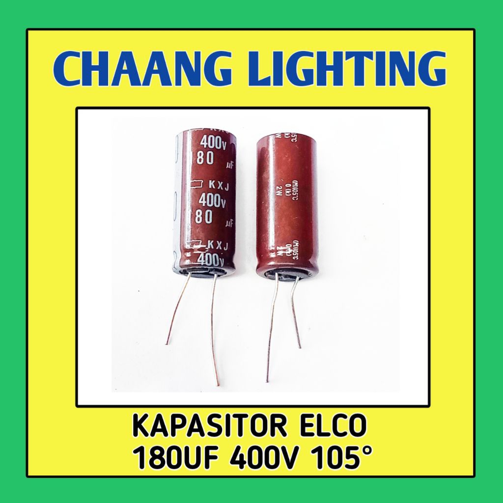 180UF 400V KAPASITOR ELKO 180UF 400V CAPASITOR ELCO 180UF 400V ELCO 180UF 400V 105°C