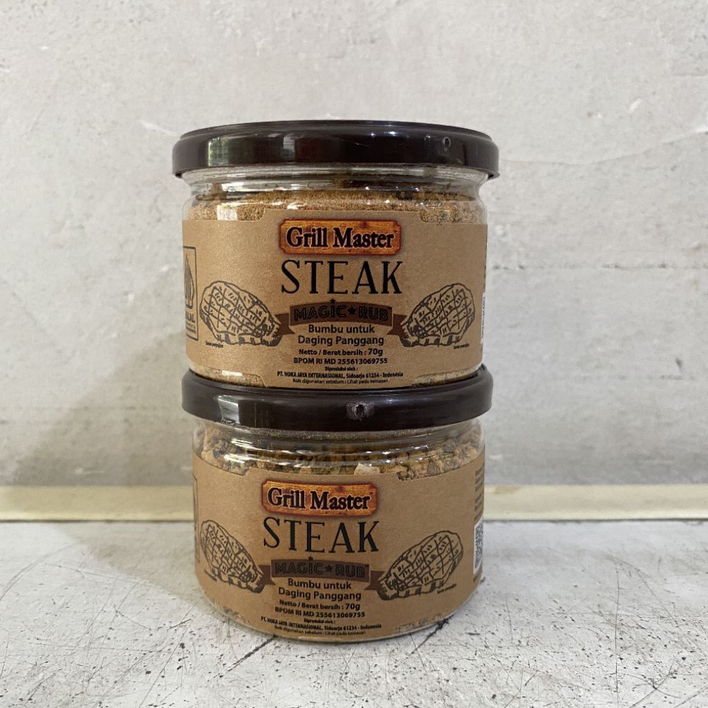 

Jay's grill master STEAK magic rub 70 gram | bumbu untuk daging panggang