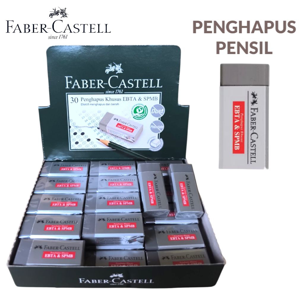 

PENGHAPUS STIP FABER CASTELL 30 ABU EBTA & SPMB (PCS)