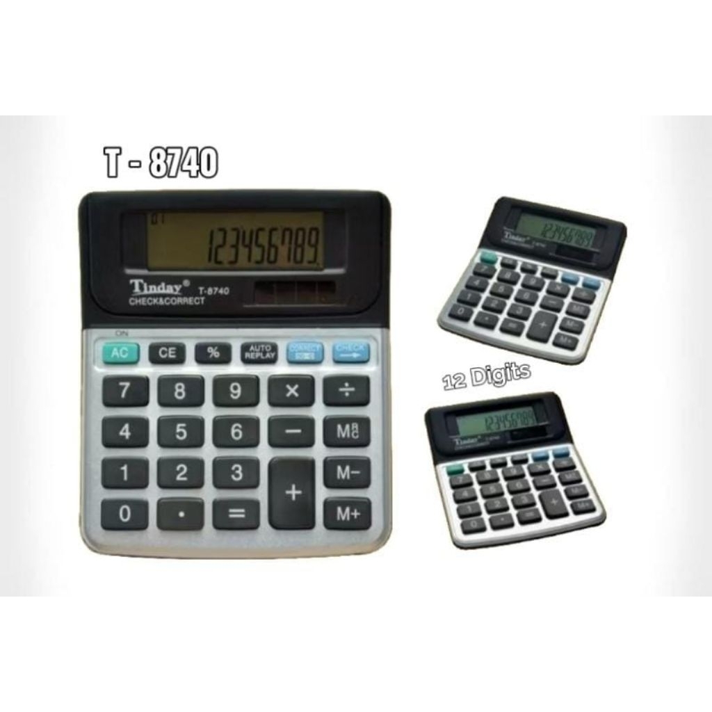 

Kalkulator T - 8740 12 Digits Check & Correct