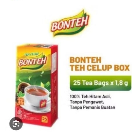 

TEH CELUP BONTEH ISI 25 100% Teh Murni