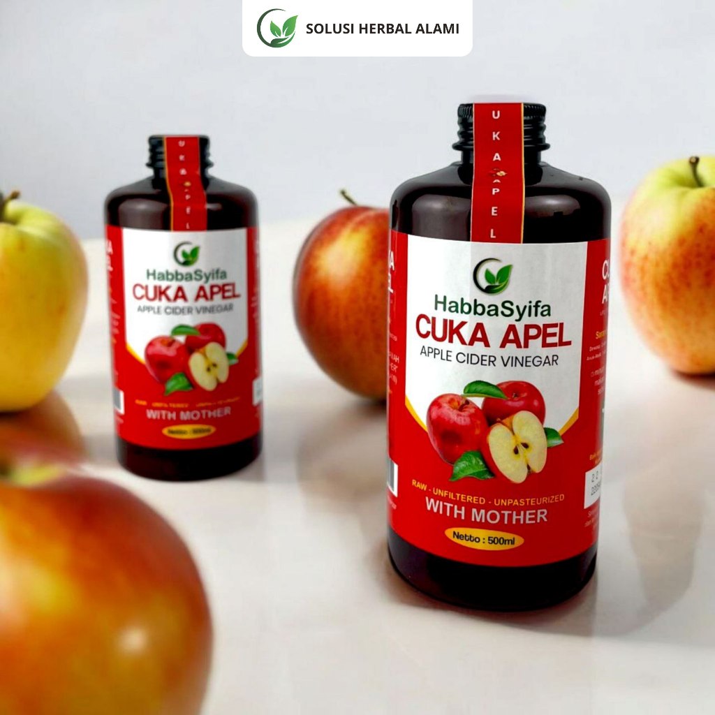 

Cuka Apel 500 ML Apple Cider Vinegar With Mother | Habbasyifa