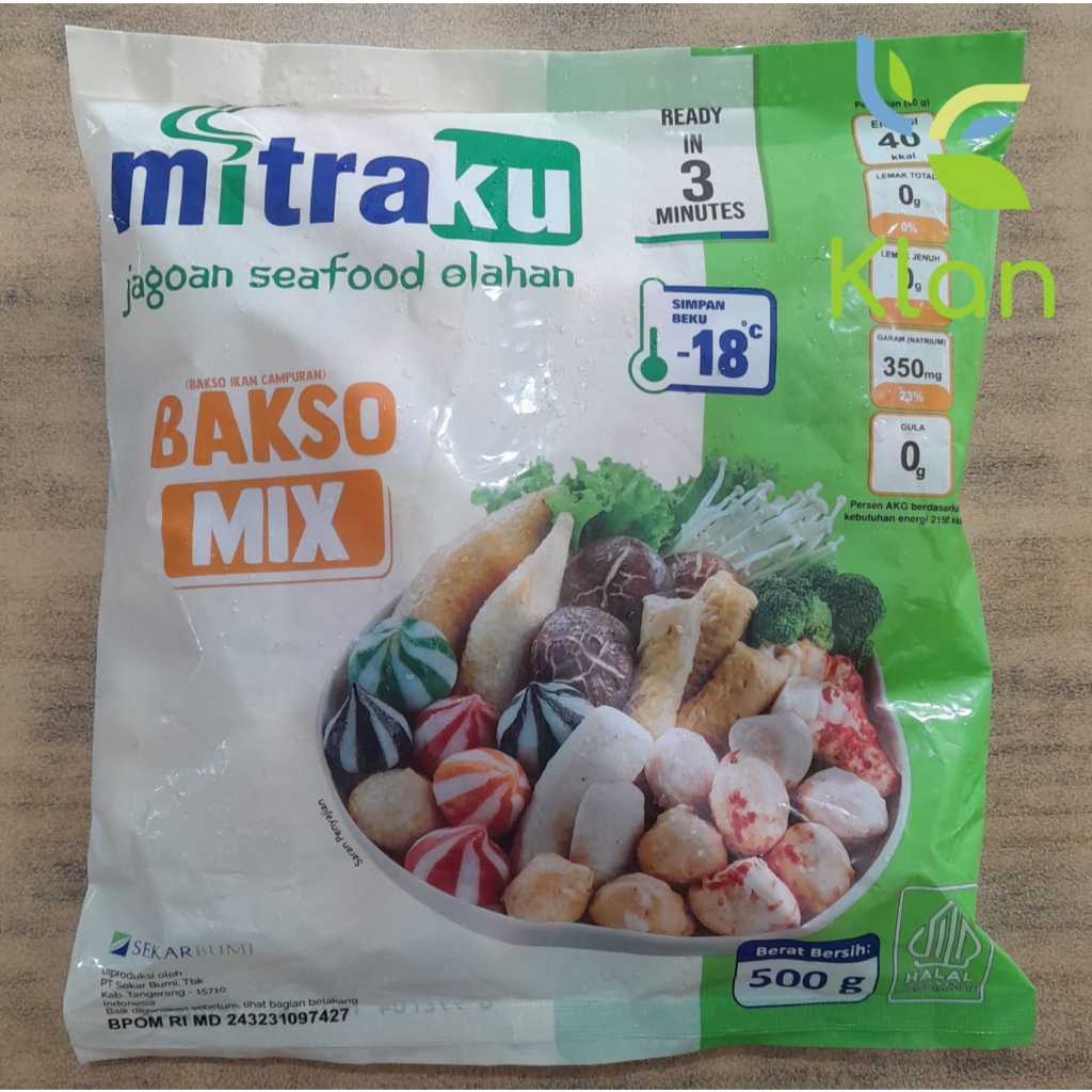 

MITRAKU BAKSO MIX 500GR/ STEAMBOAT MIX/ BAKSO IKAN MIX/ STEAMBOAT ISI CAMPUR