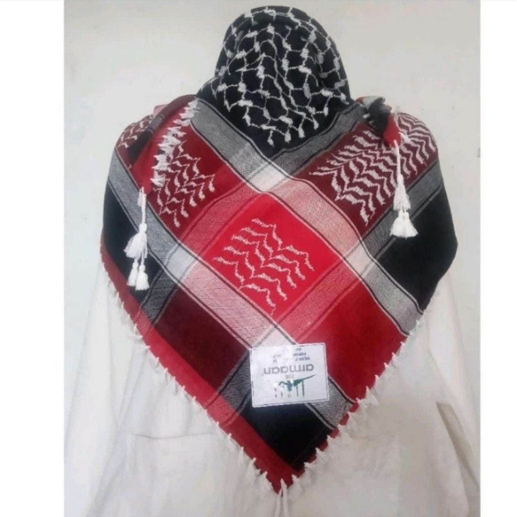 Sorban Kotak Sorban Segiempat Armaan Motif Kotak Elegant