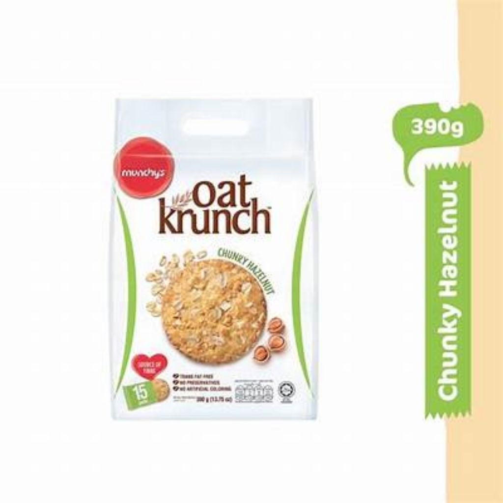 

Oat Krunch Chunky Hazelnut 390g 1dus isi 12pcs
