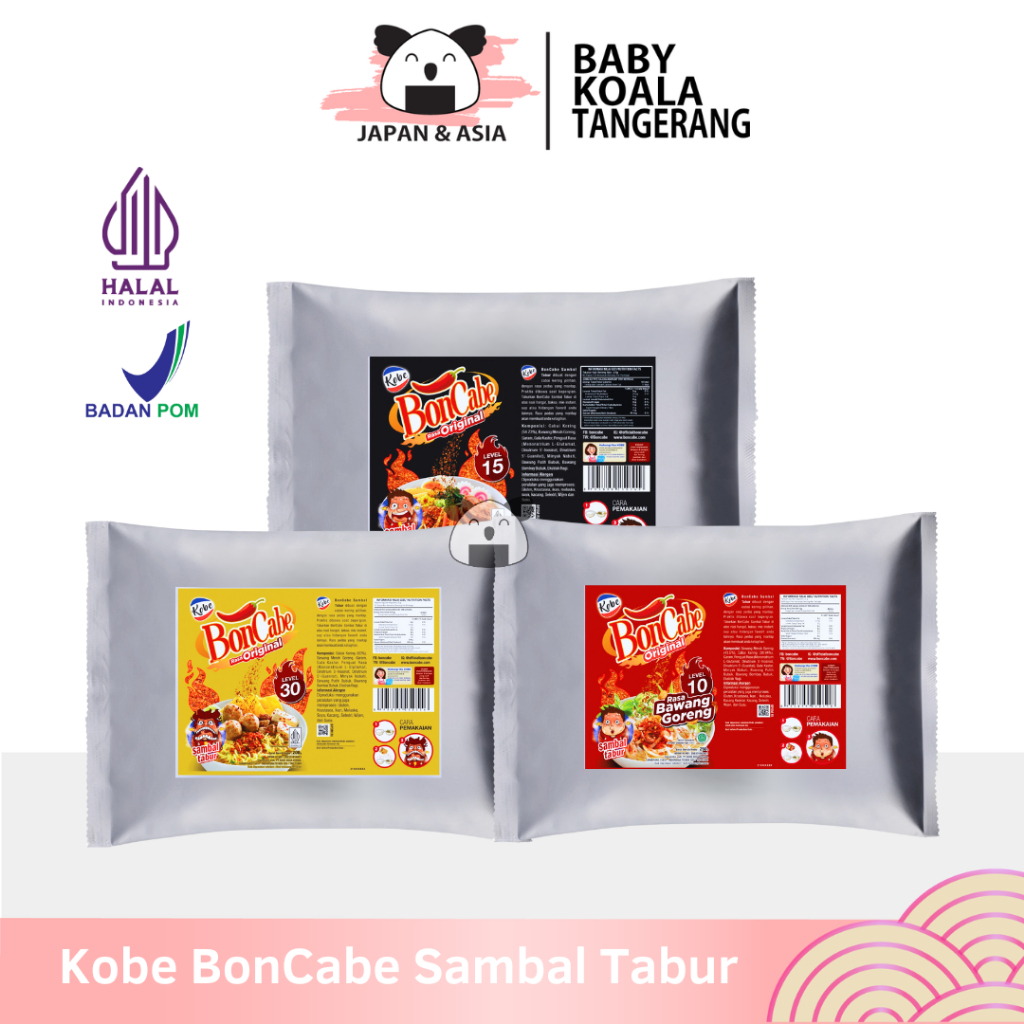 

KOBE BONCABE Level 10,15,30 Bon Cabe 250 g Halal │ Bubuk Cabai Pedas -BKT