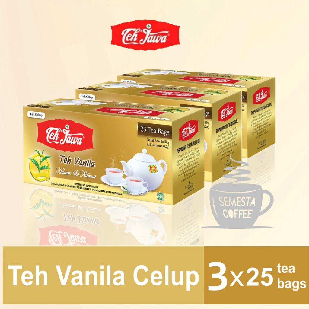 

Teh Jawa Celup Vanila isi 25 kantong x 3 BOX