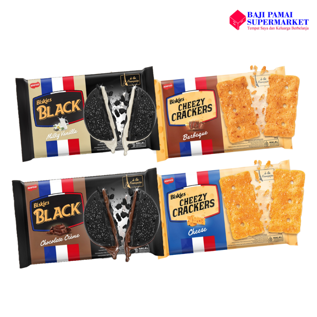 

Biskies Black / Cheezy Crackers Biskuit All Variant