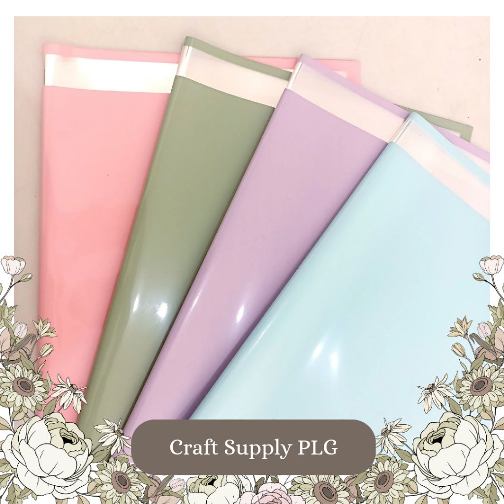 

Wrapping Bouquet Cellophane Glossy Waterproof, Plastik Buket Warna Pastel